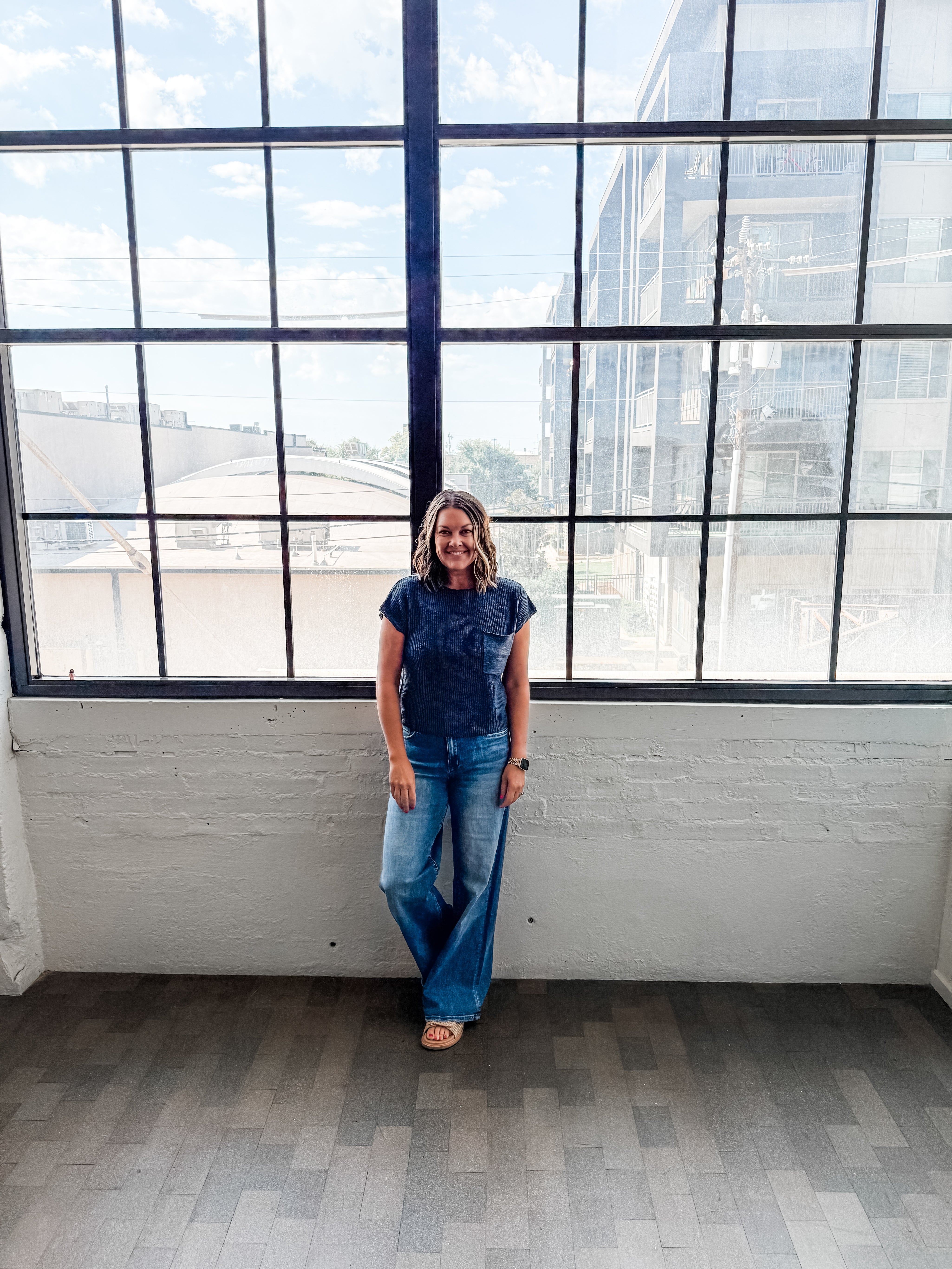 Cap Sleeve Boxy Sweater