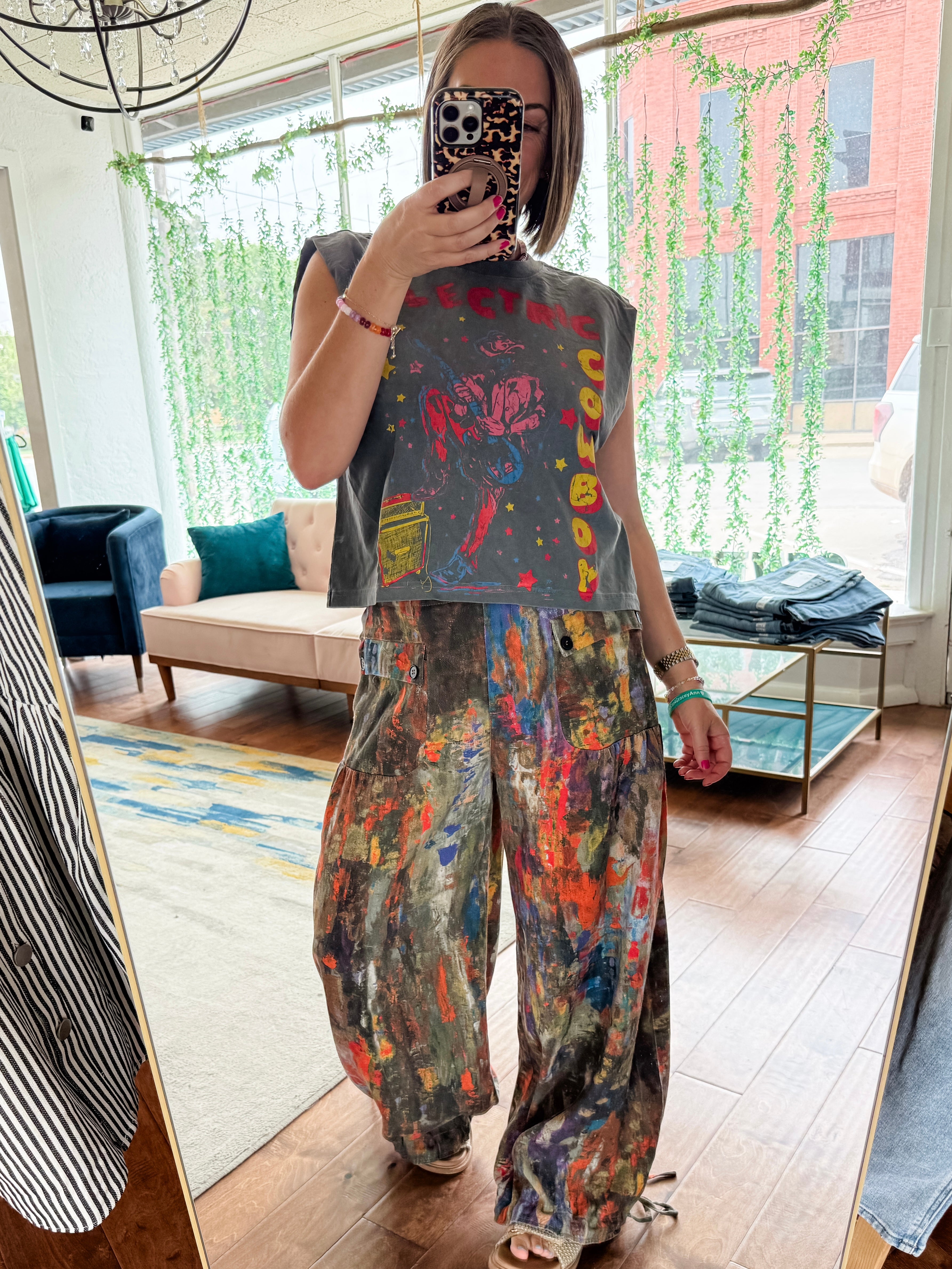 Watercolor Balloon Bottom Pants