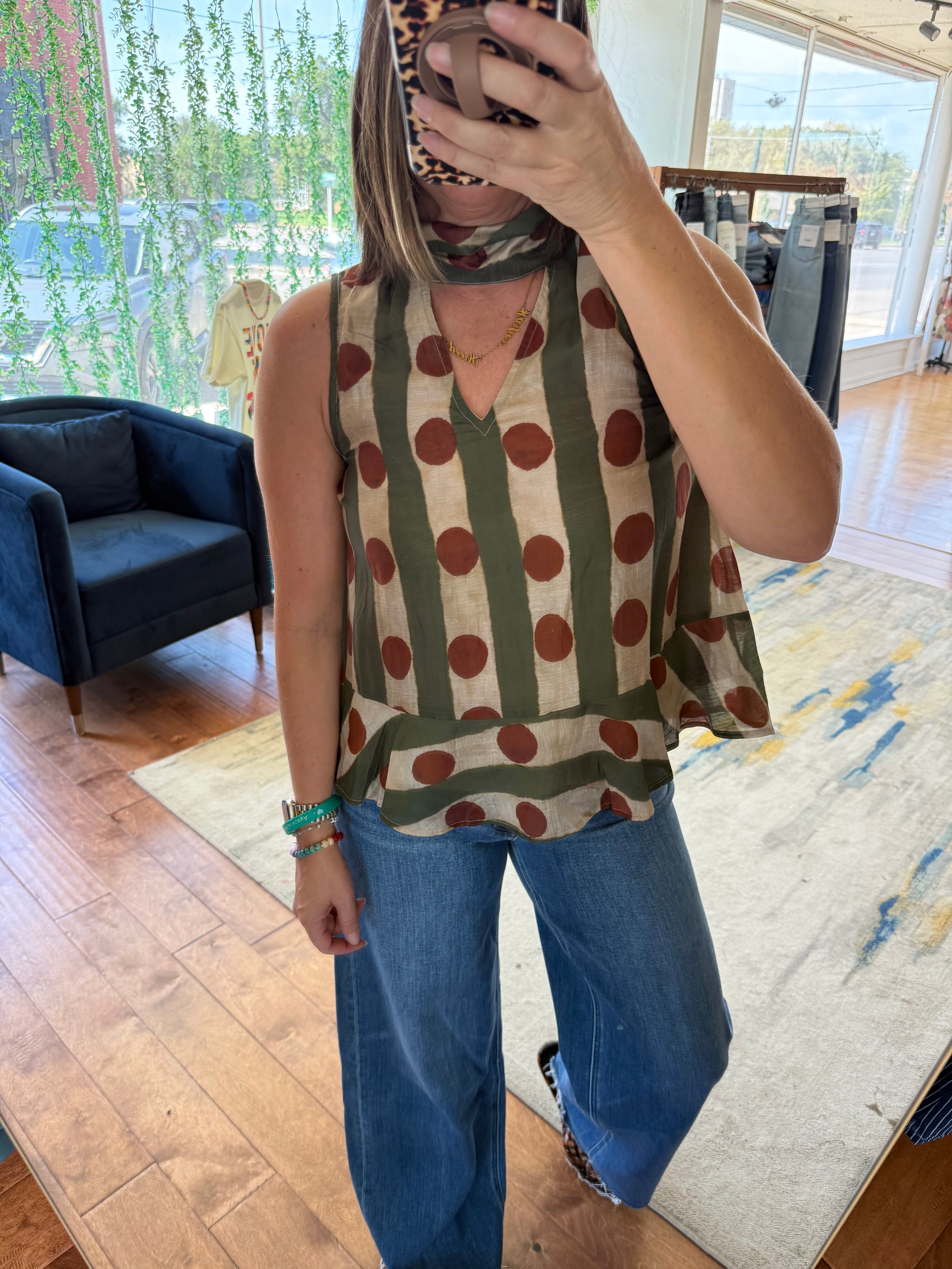 Sage & Spice Peplum Top