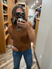 Cable Knit Sleeveless Sweater