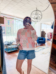 Floral Patchwork Pullover