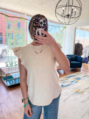 Double Sleeve Washed Cotton Top