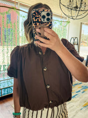 Bubble Hem Top/Jacket