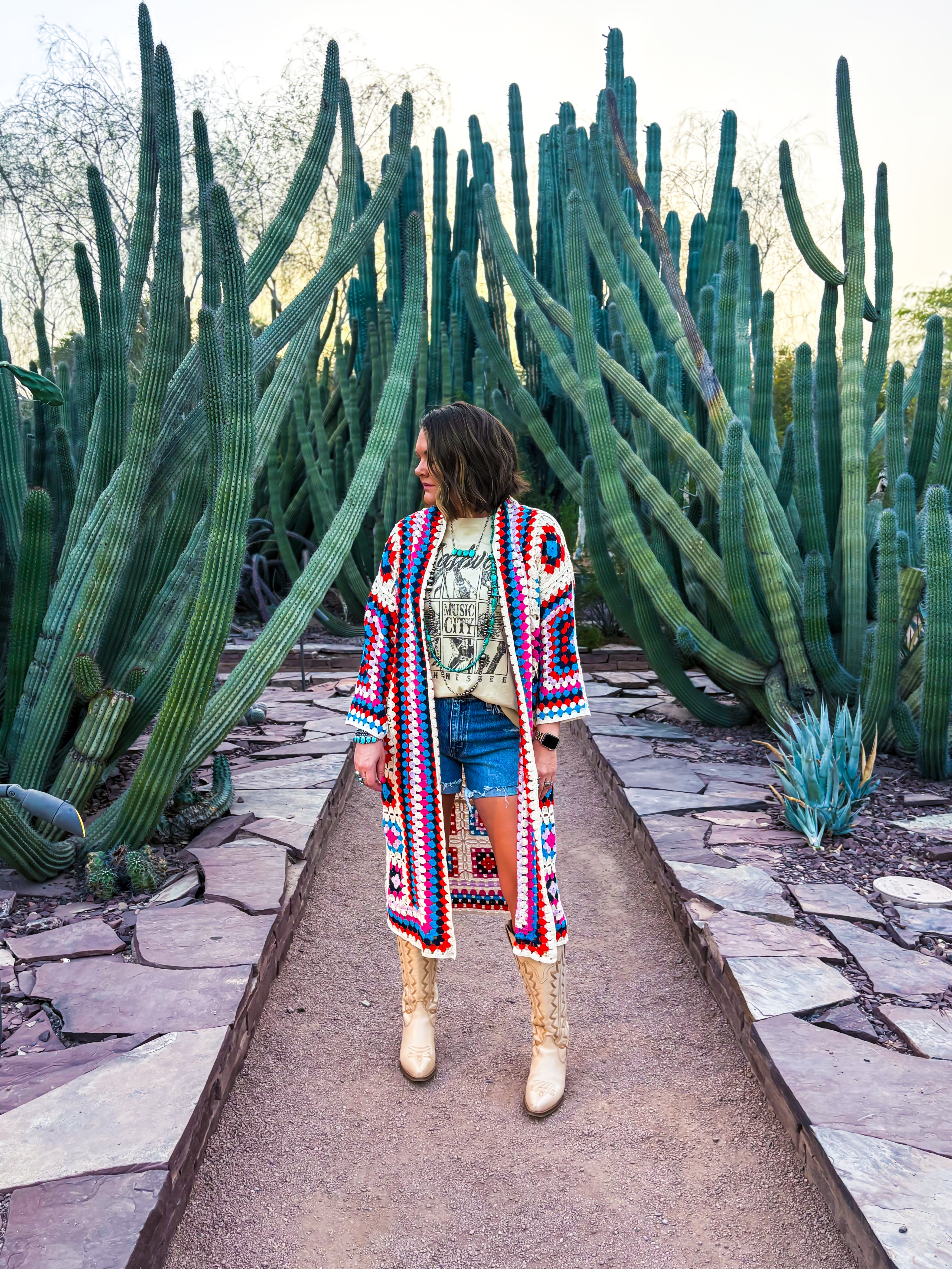 Festival Squares Kimono