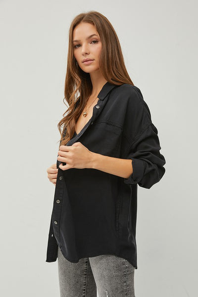 Oversized Tencel Shirt
