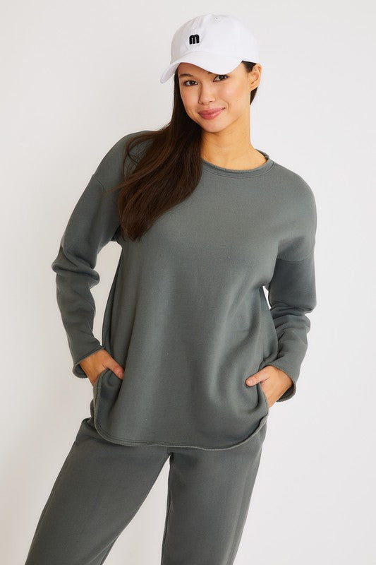 Washed Fleece Pullover