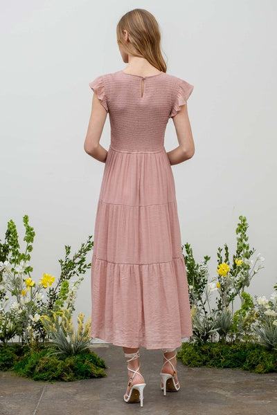 Smocked Midi Dress