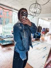Vintage Denim Hoodie