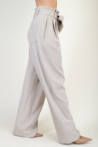 Wide Leg Belted Pants
