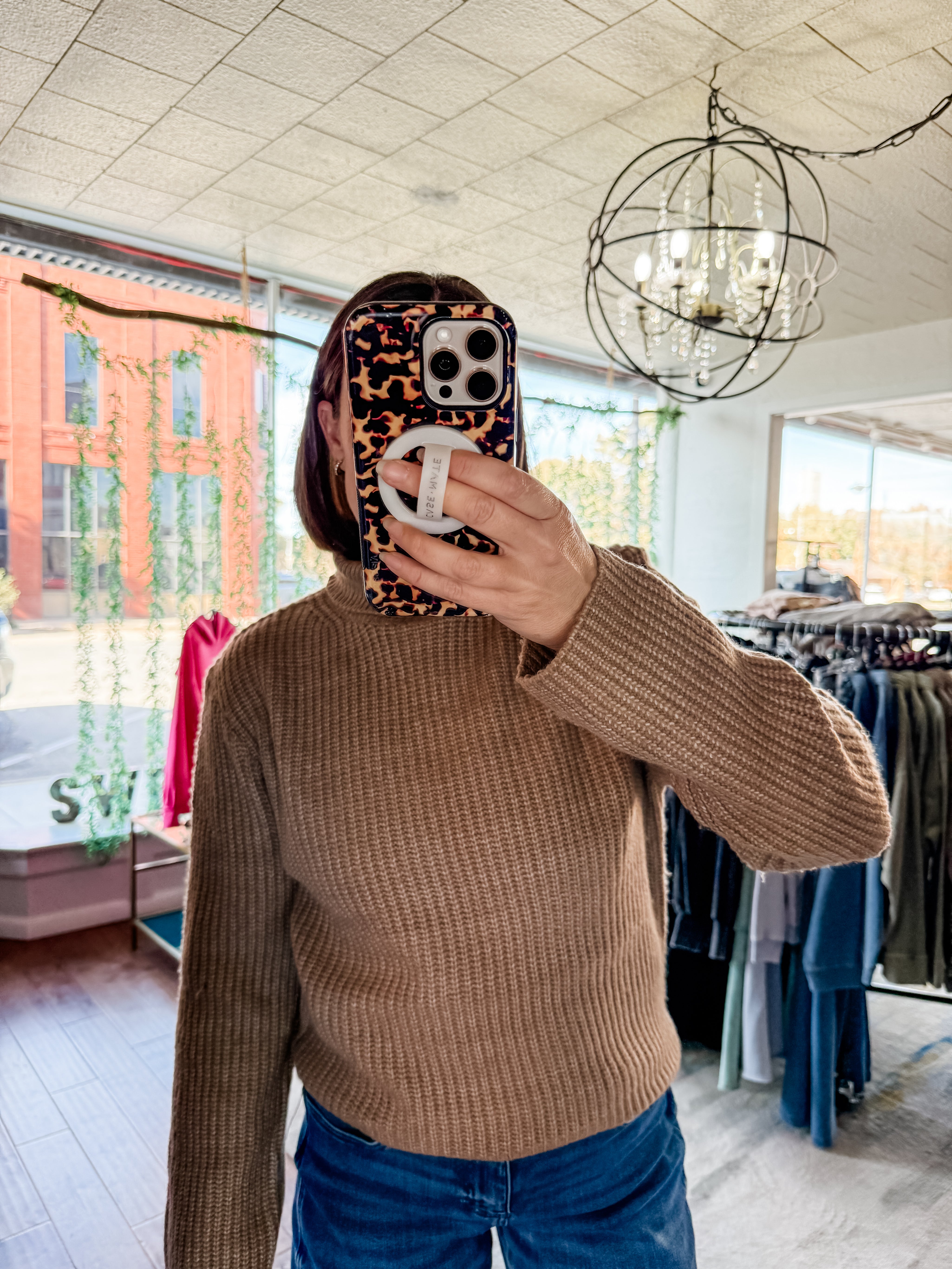 Ribbed Turtleneck Sweater