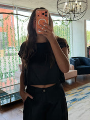 Positano Button Back Top