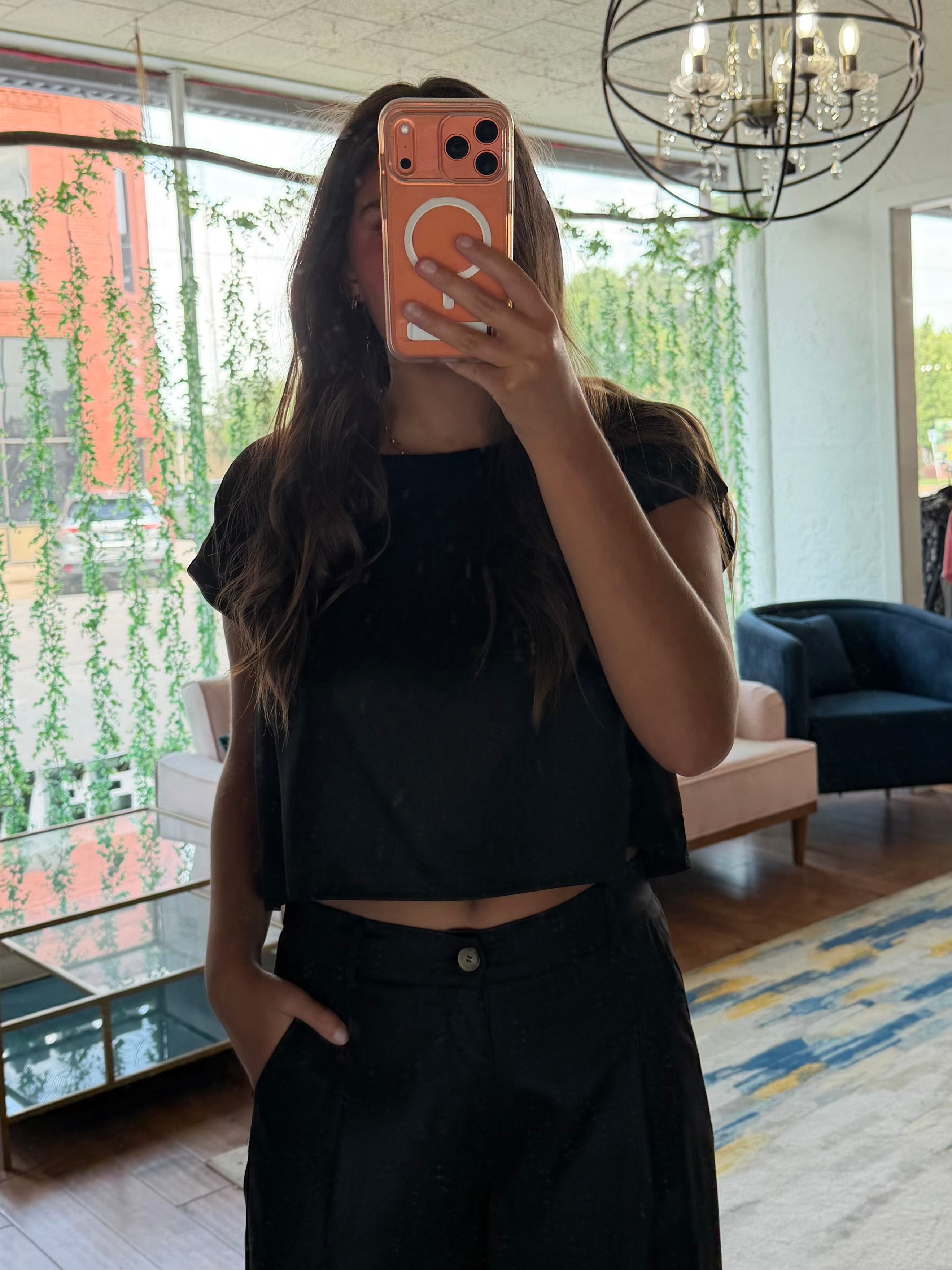 Positano Button Back Top
