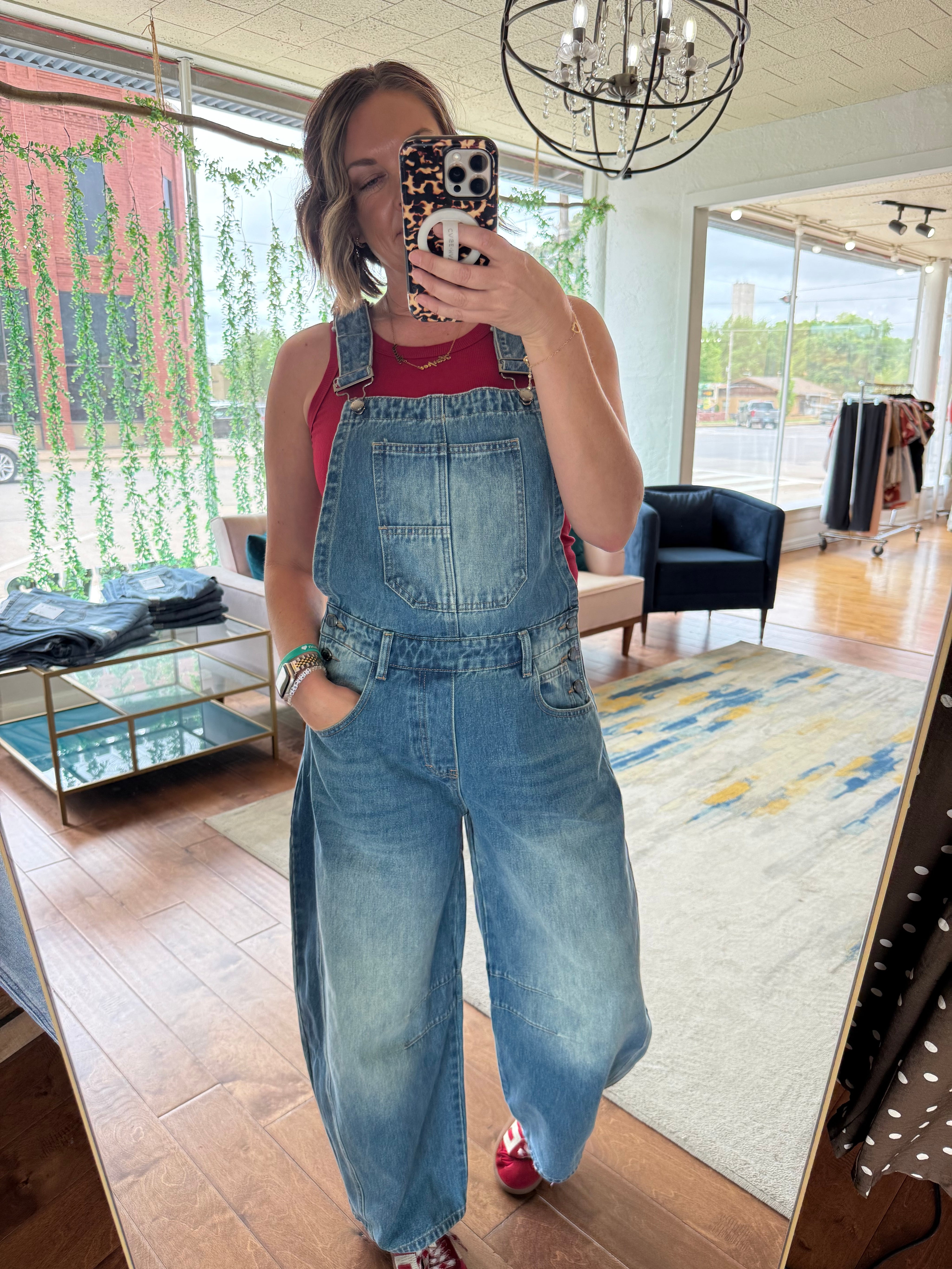 Barrel Jean Overalls