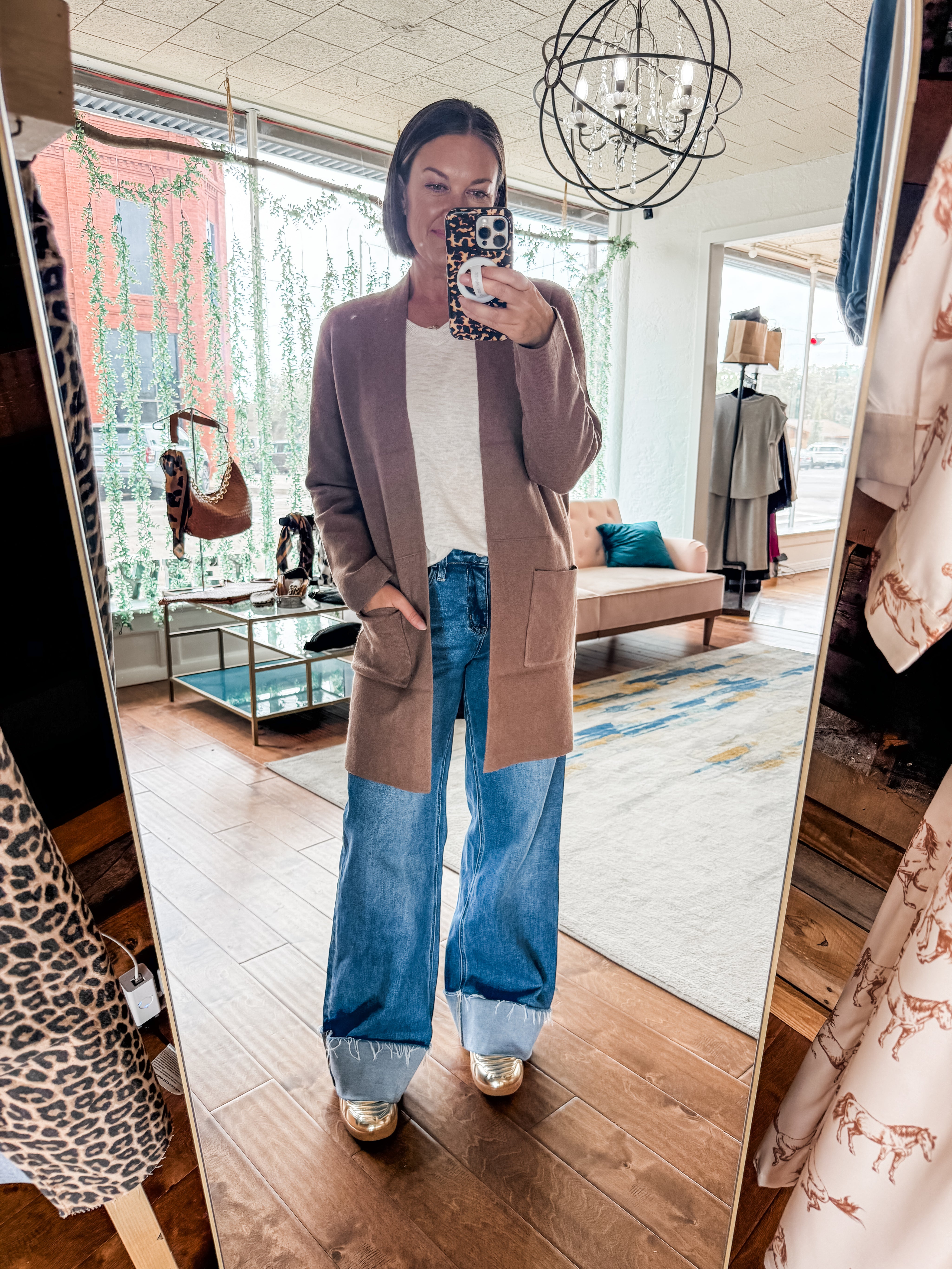 Open Front Sweater Coat