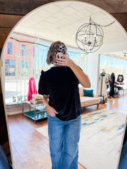 Velvet Puff Short Sleeve Top