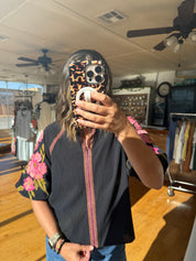 Midnight Bloom Blouse