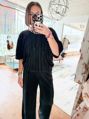 Pleated Bubble Top
