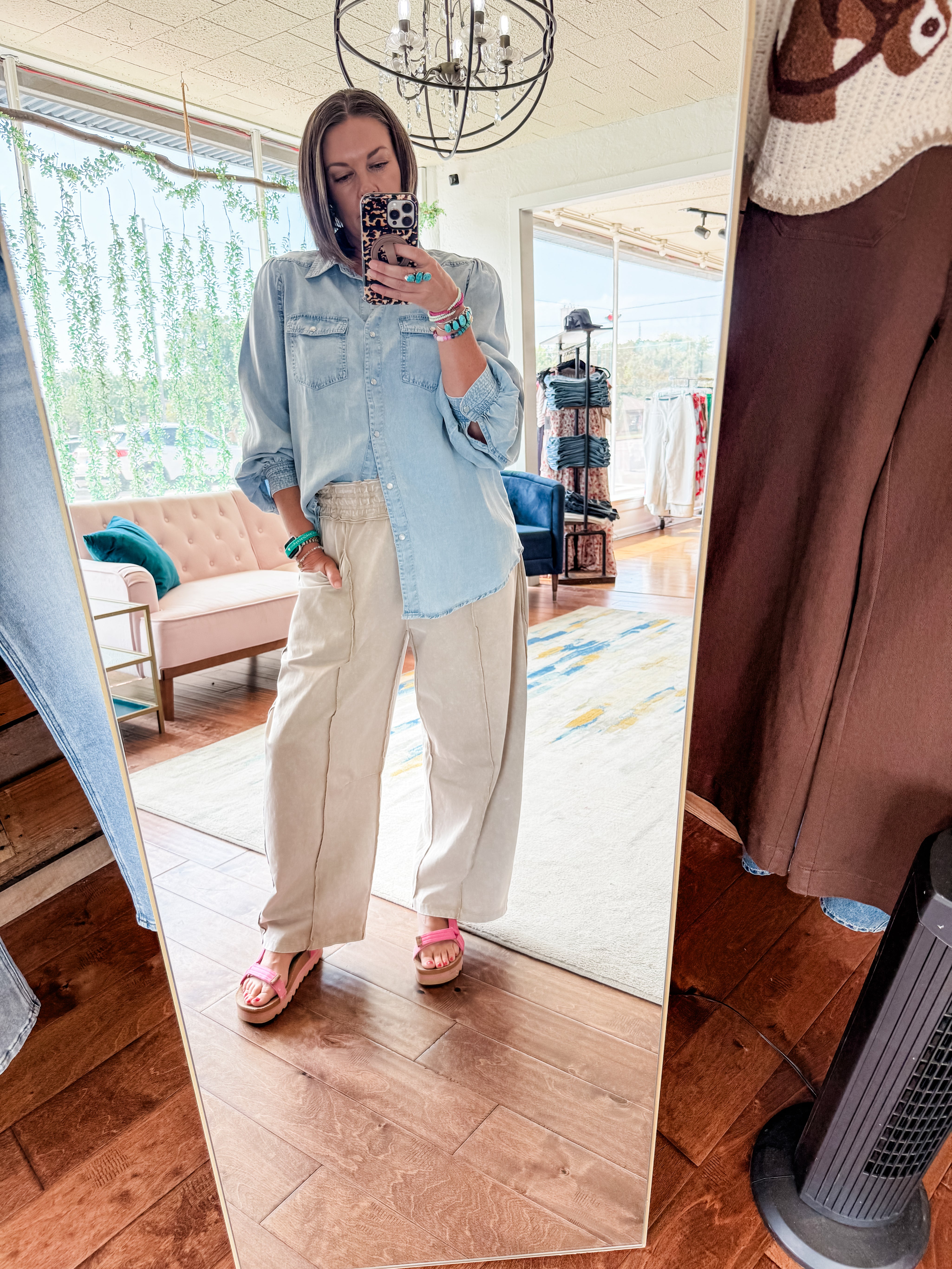 Mineral Wash Barrel Pants