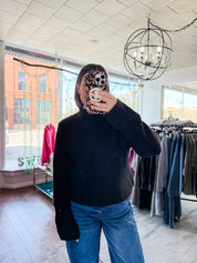 Ribbed Turtleneck Sweater