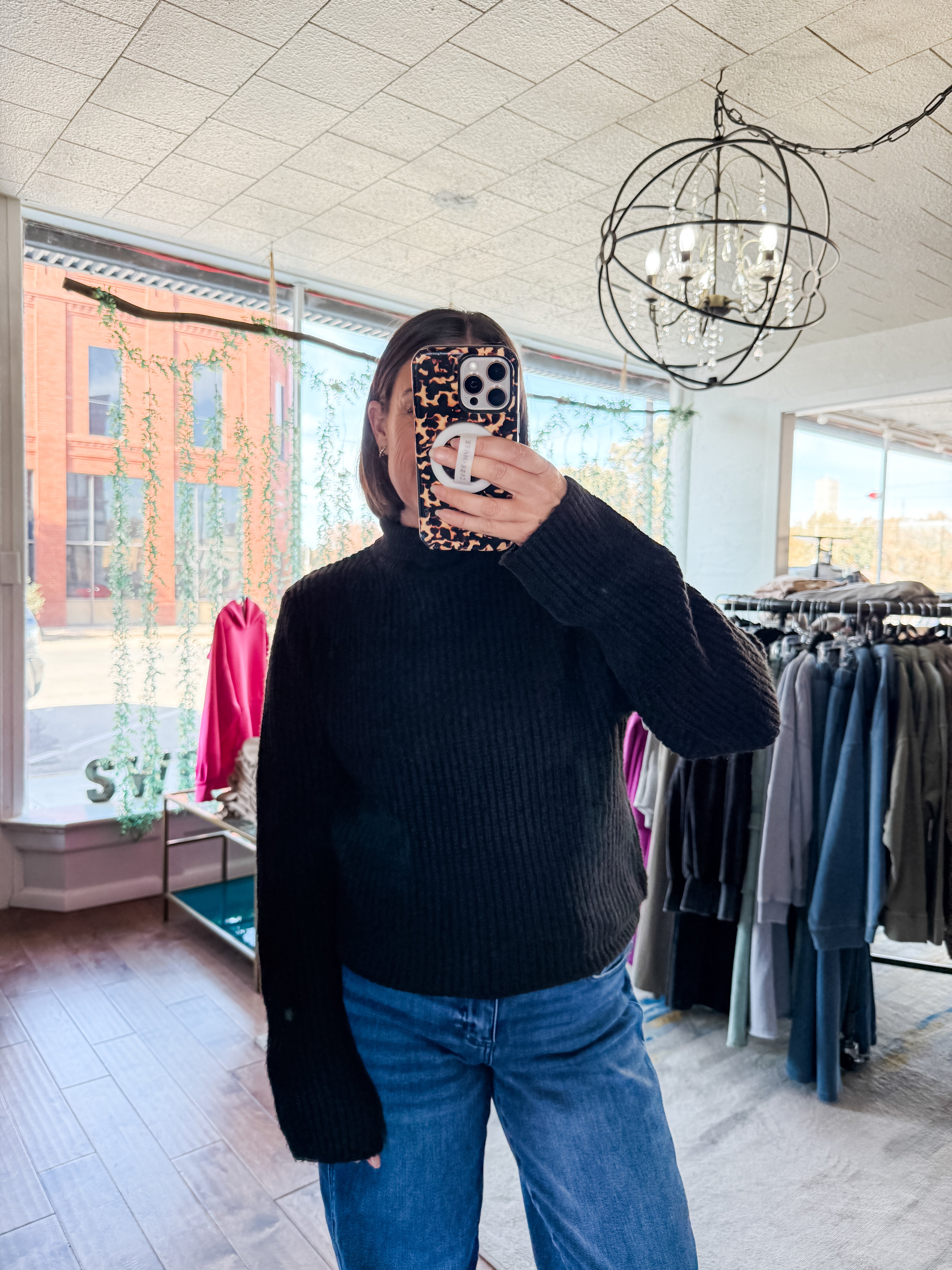 Ribbed Turtleneck Sweater