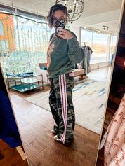 Pink Trim Camo Pants