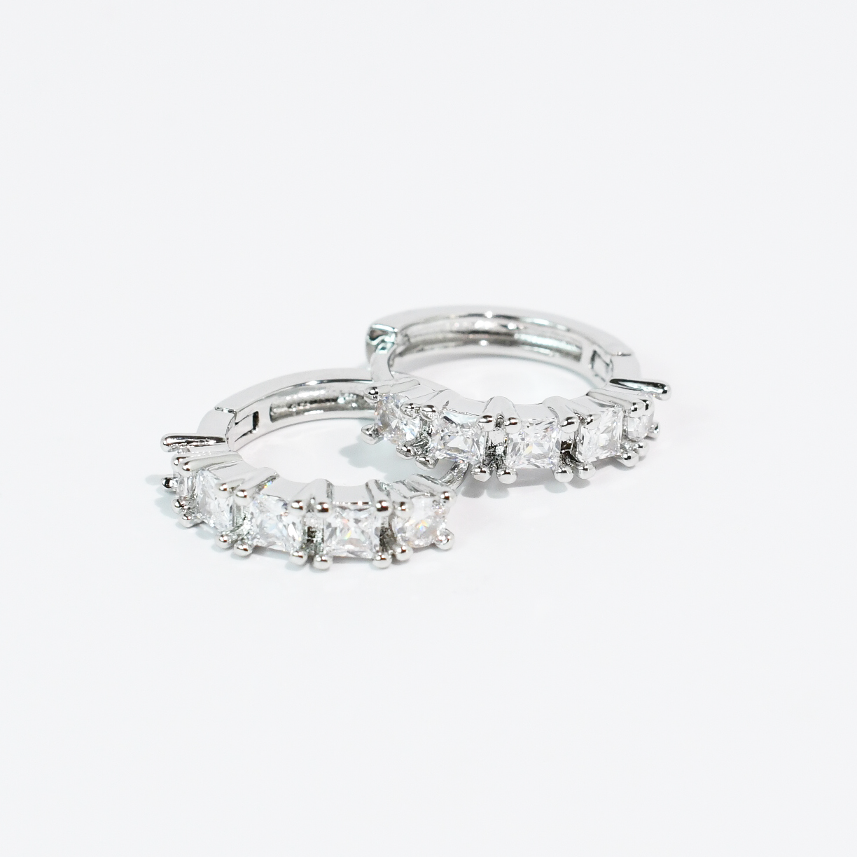Silver Sparkle Huggies