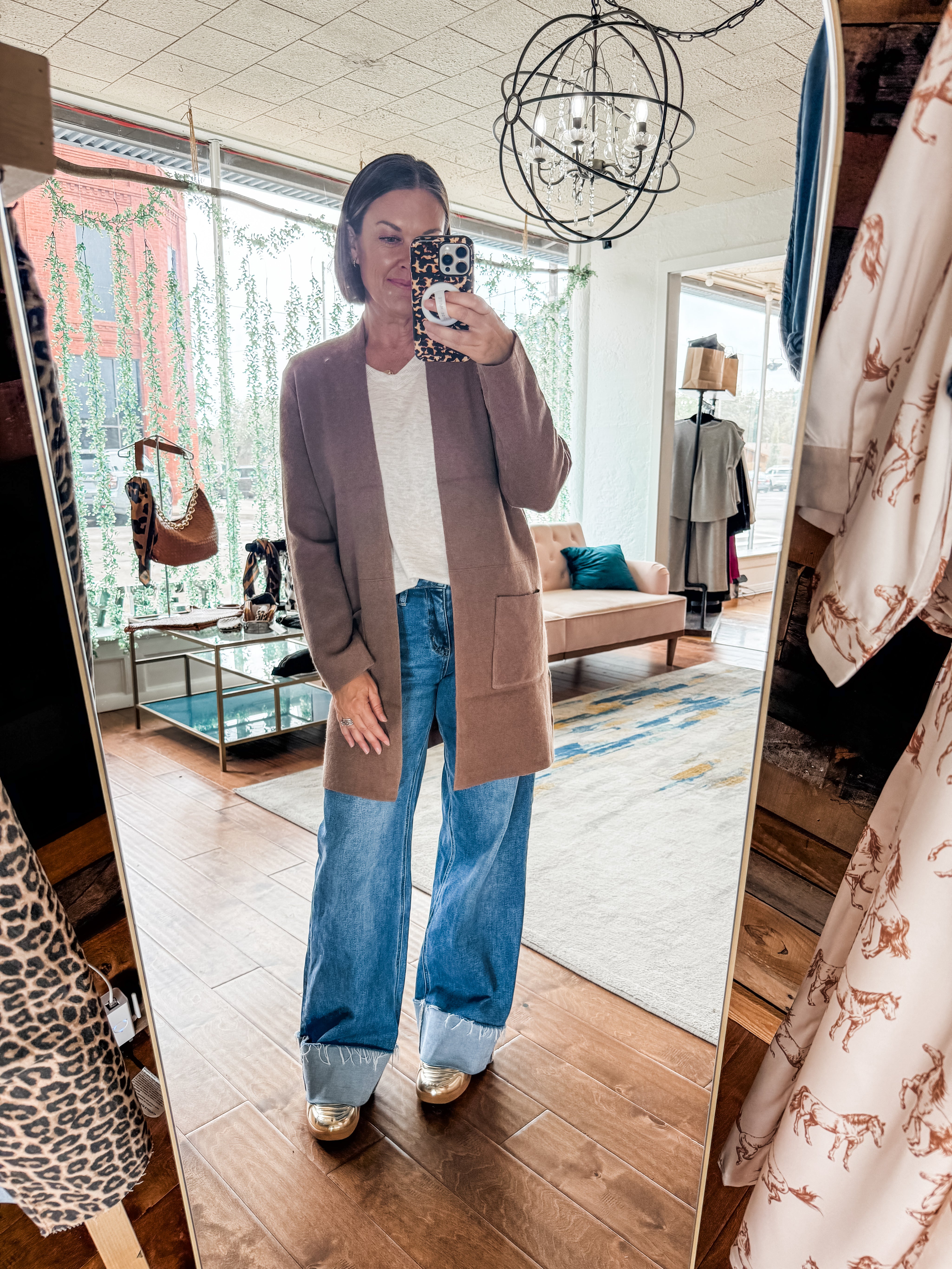 Open Front Sweater Coat