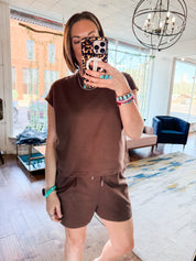 Cap Sleeve Top & Shorts Set