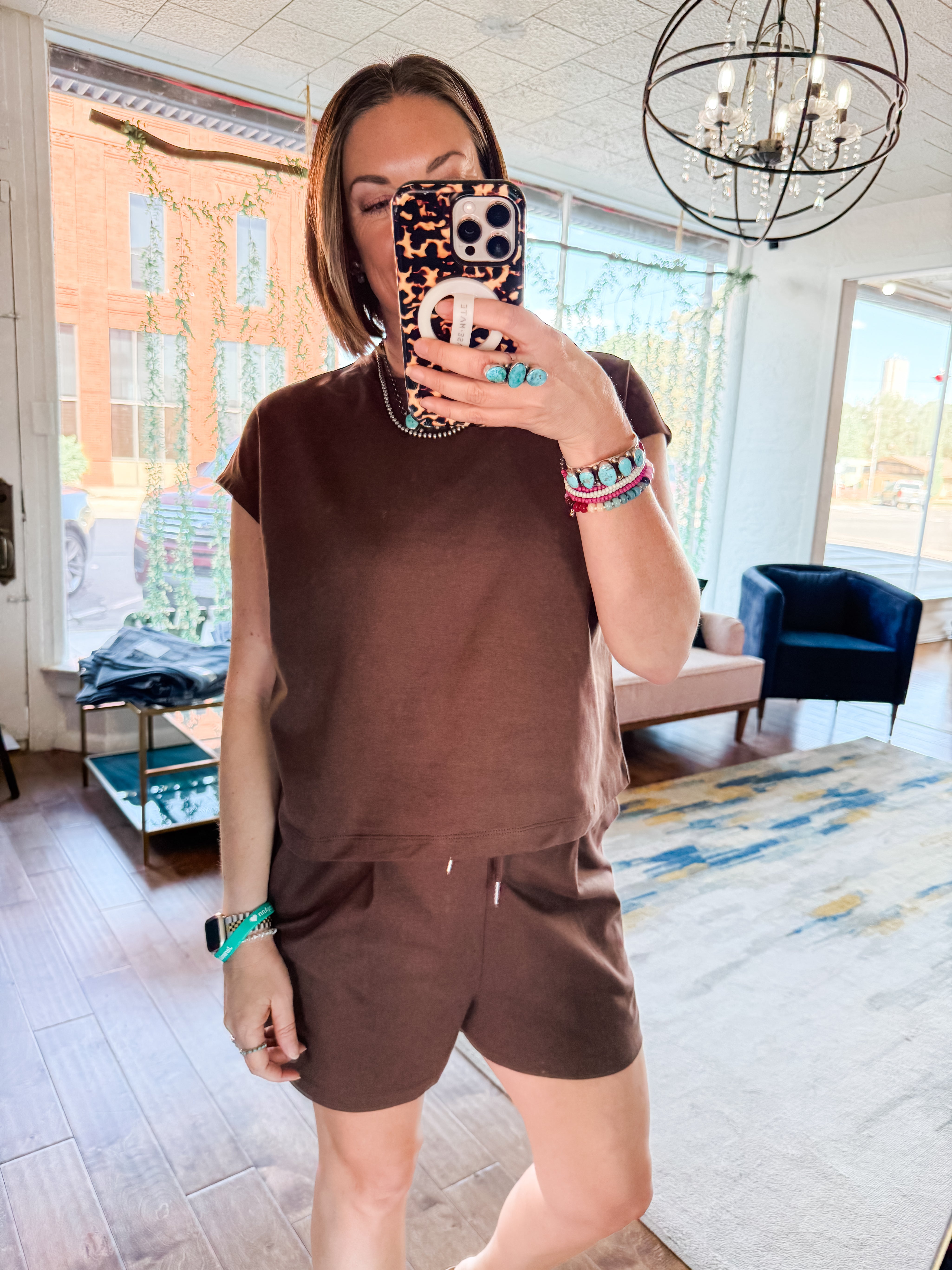 Cap Sleeve Top & Shorts Set