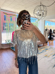 The Sparkle Fringe Top