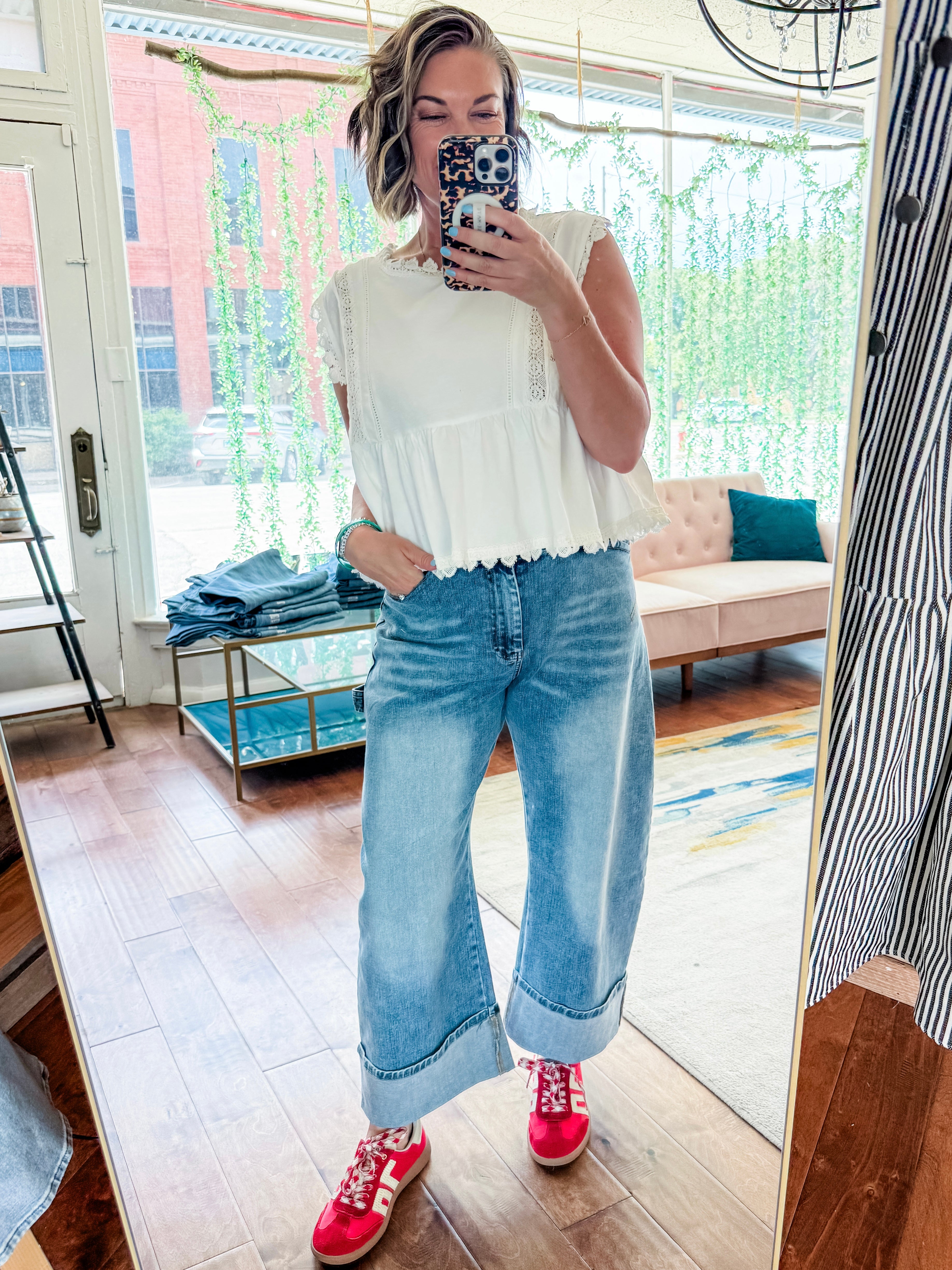 Rolled Barrel Jeans