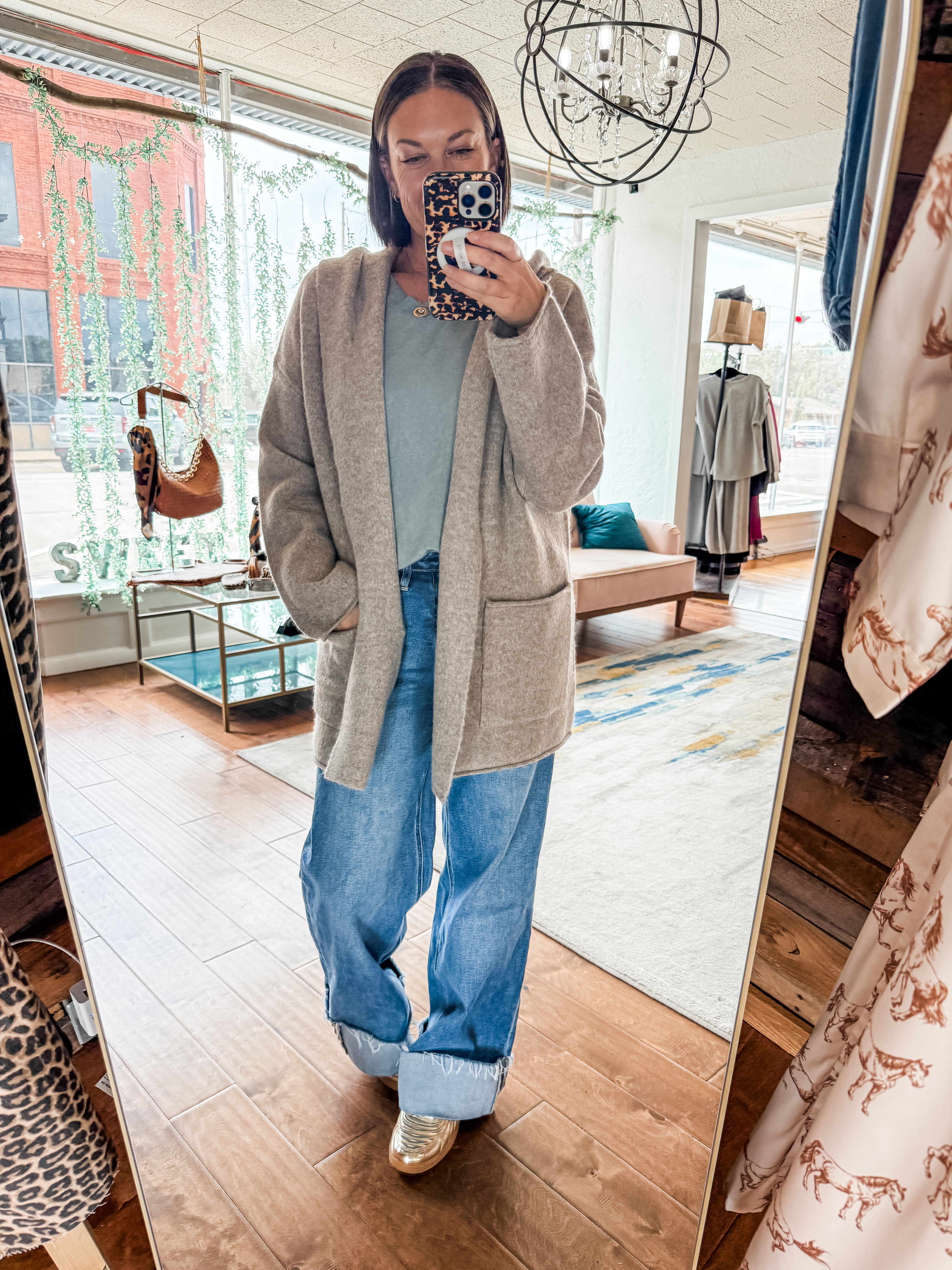 Hooded Cardigan Coat