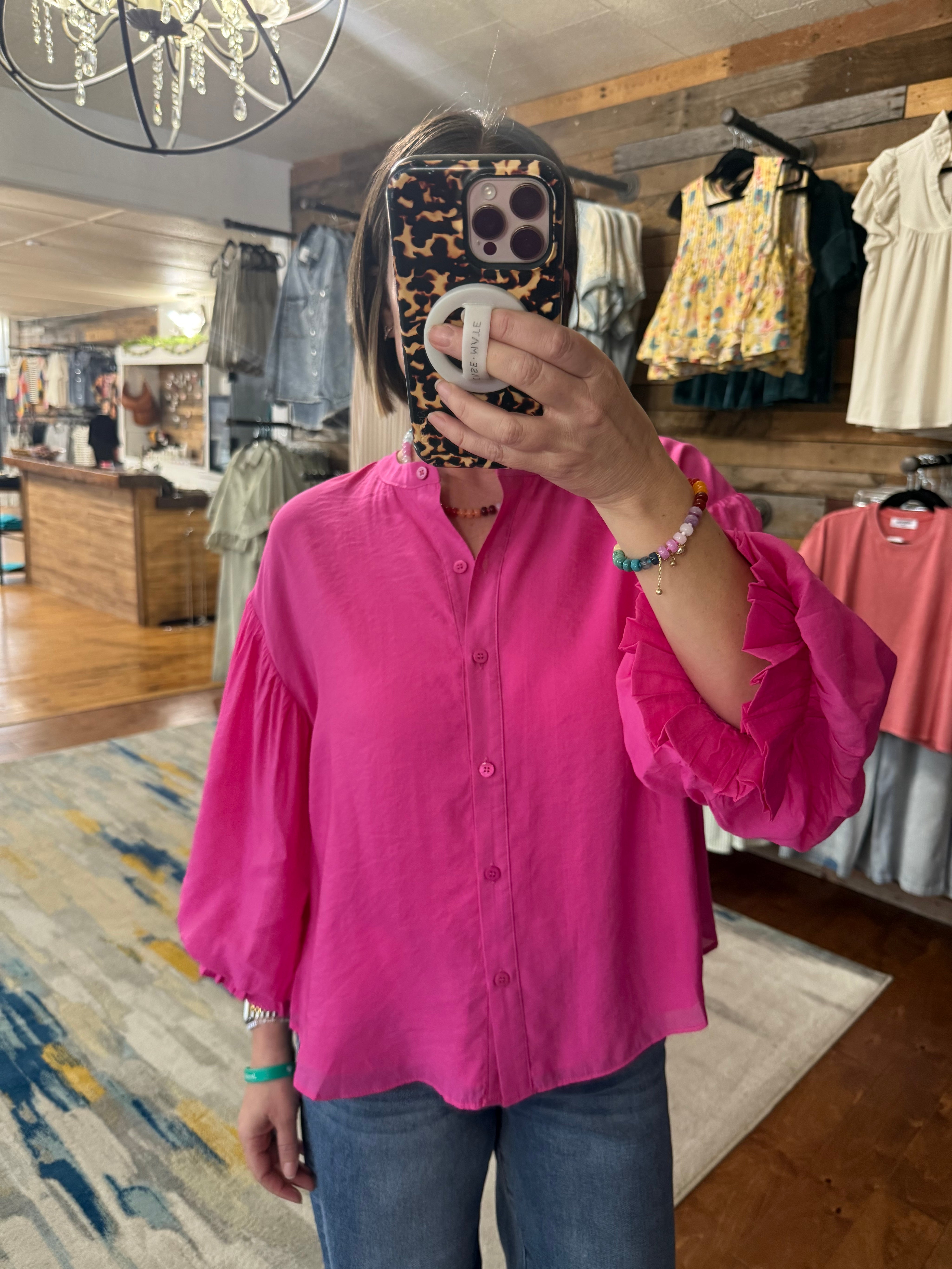 Vienna Poet-Sleeve Top