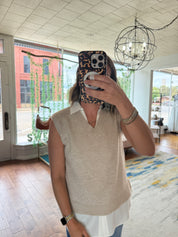 Mix Layer Shirt Vest