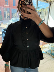 Ruffle Peplum Top