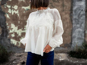 Ellie Applique Long Sleeve Top