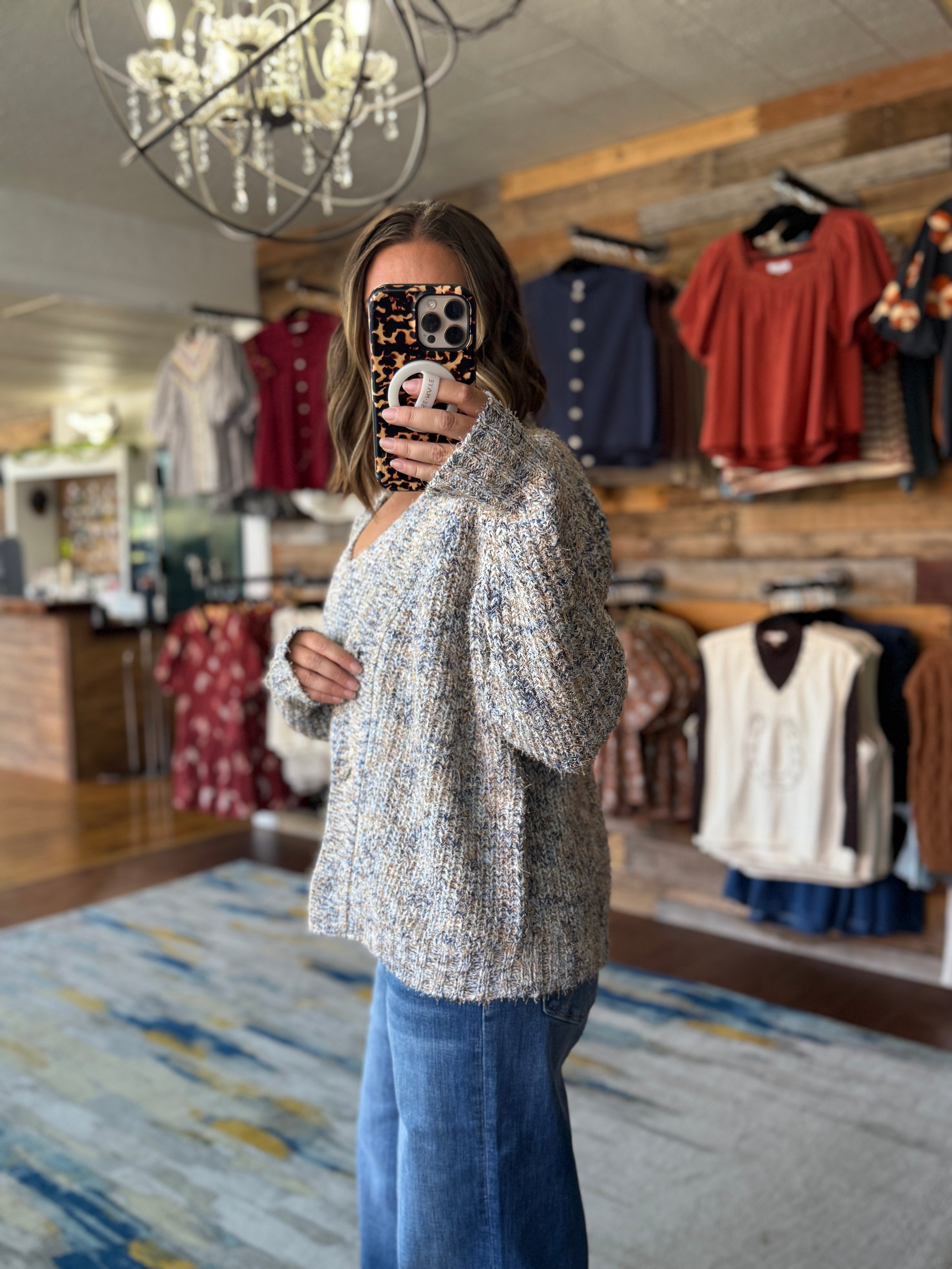 Paloma Blue Confetti Cardigan