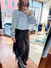 After Midnight Satin Skirt