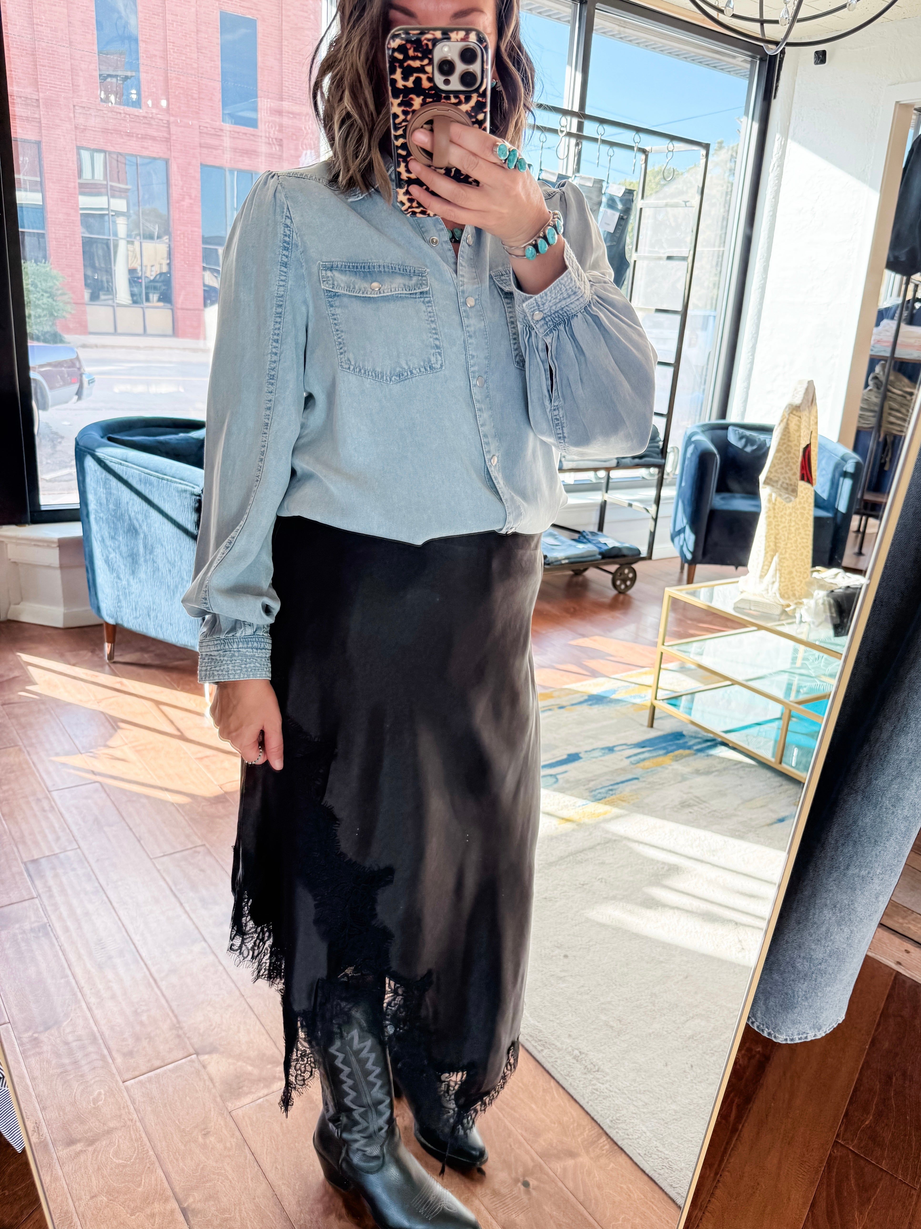 After Midnight Satin Skirt