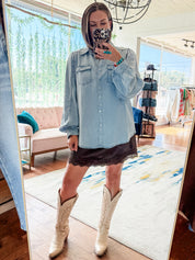 Double Pocket Denim Shirt