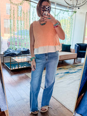 Carmine Layered Top
