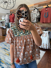 Terracotta Whisper Blouse