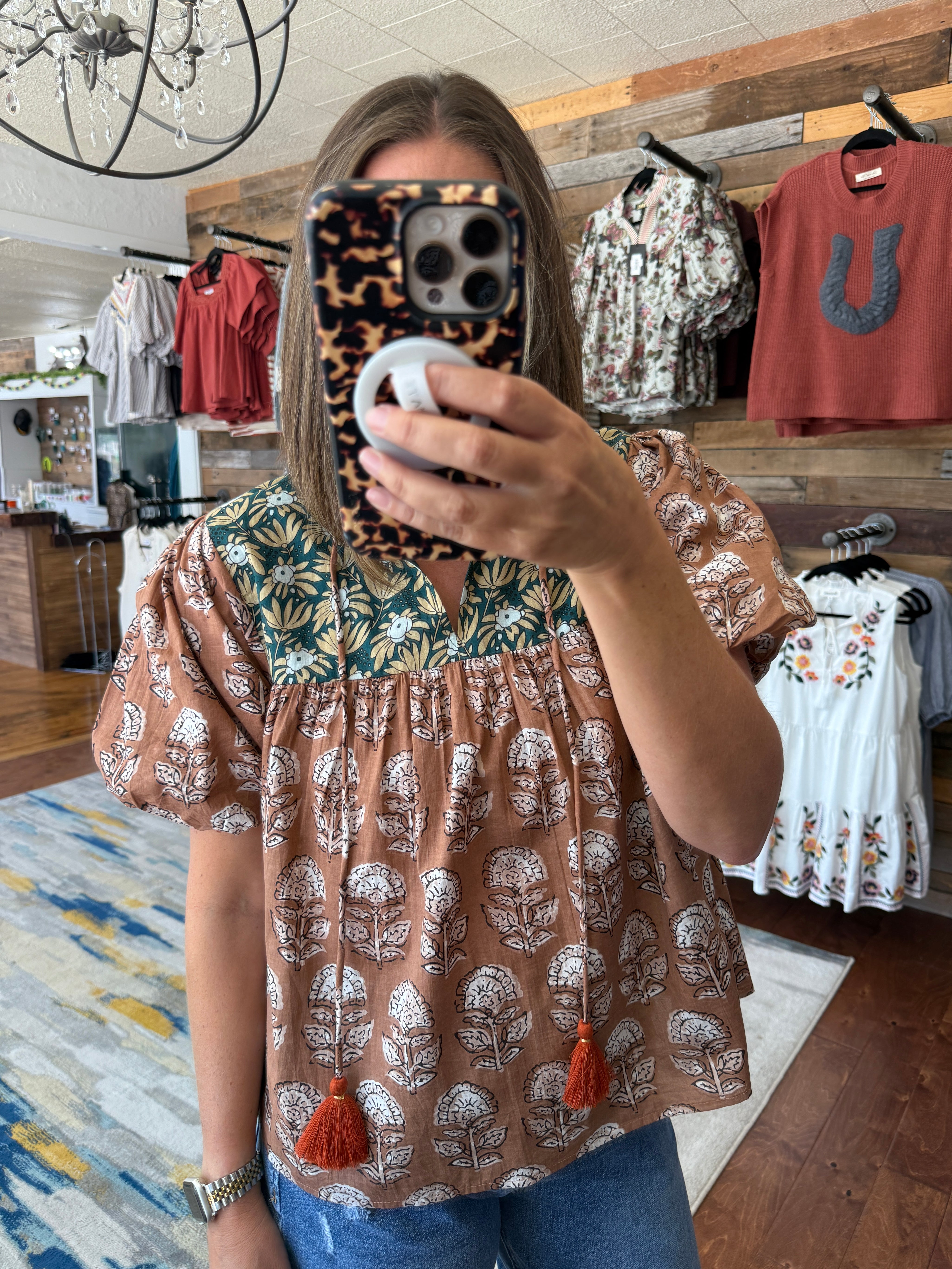 Terracotta Whisper Blouse