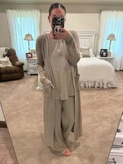 Unwind Waffle Pant Set