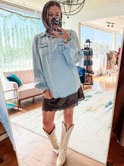 Double Pocket Denim Shirt
