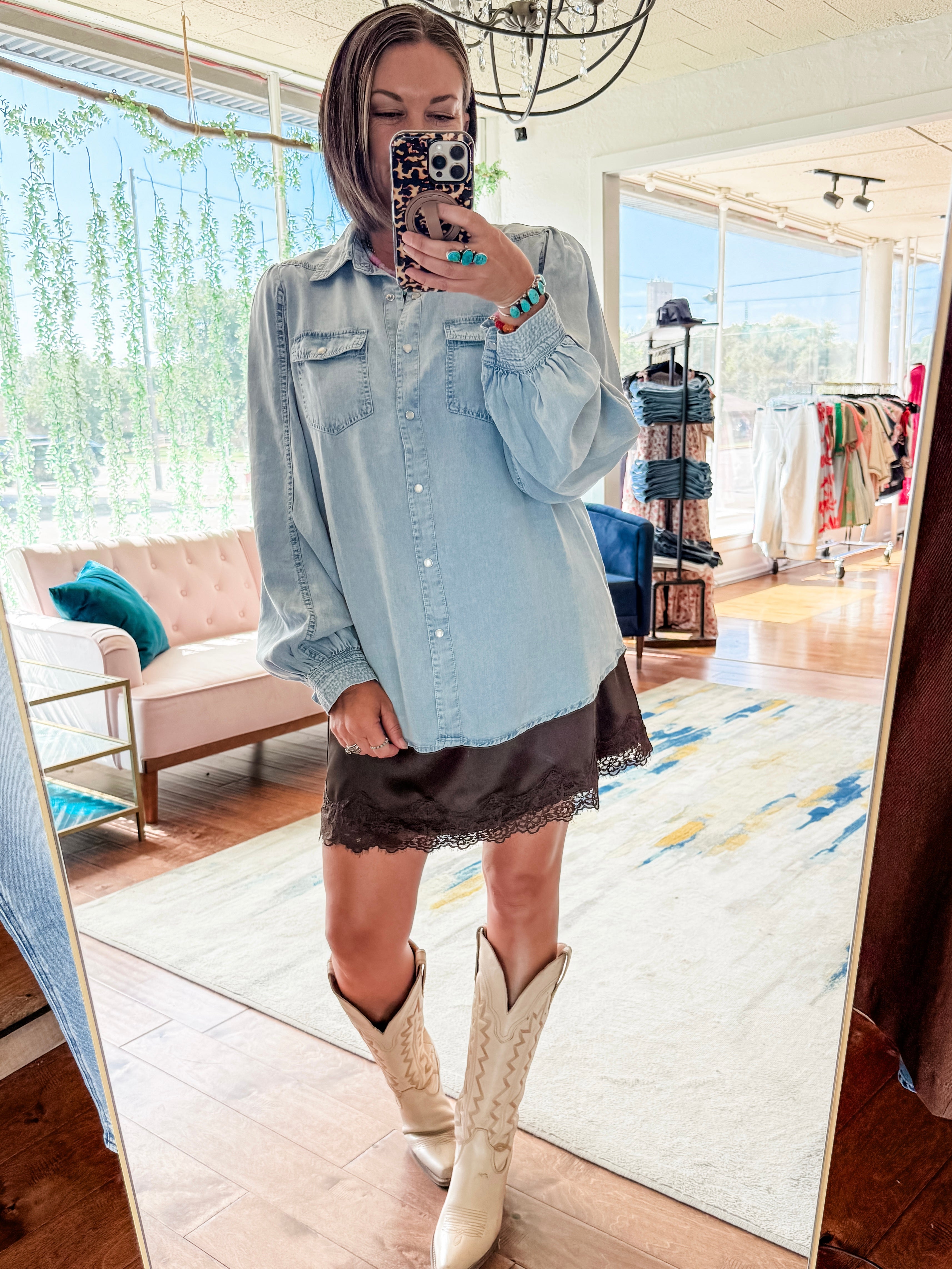 Double Pocket Denim Shirt