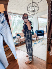 Sweetheart Neckline Boho Jumpsuit