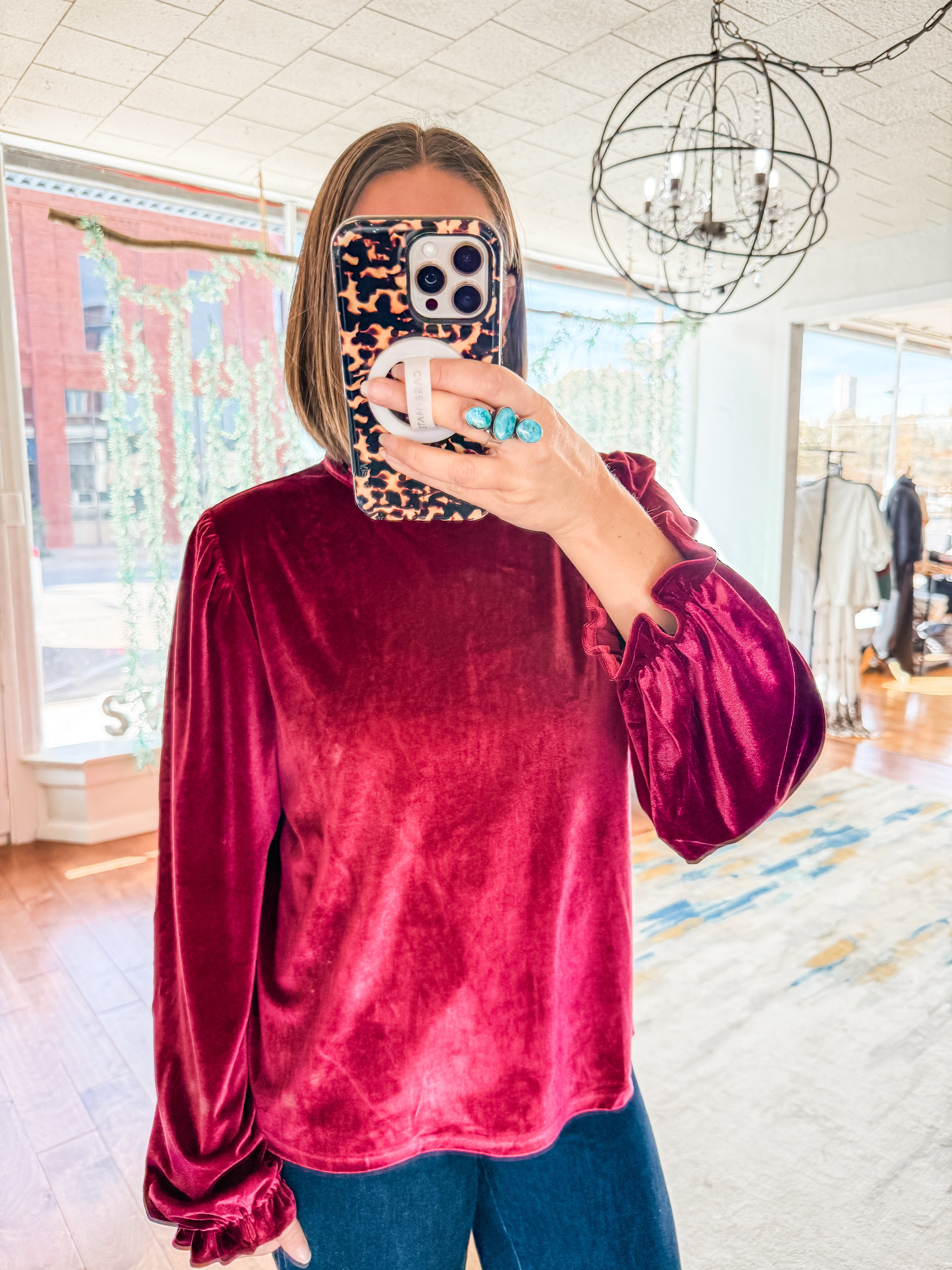 Timeless Velvet  Blouse