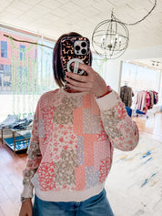 Floral Patchwork Pullover