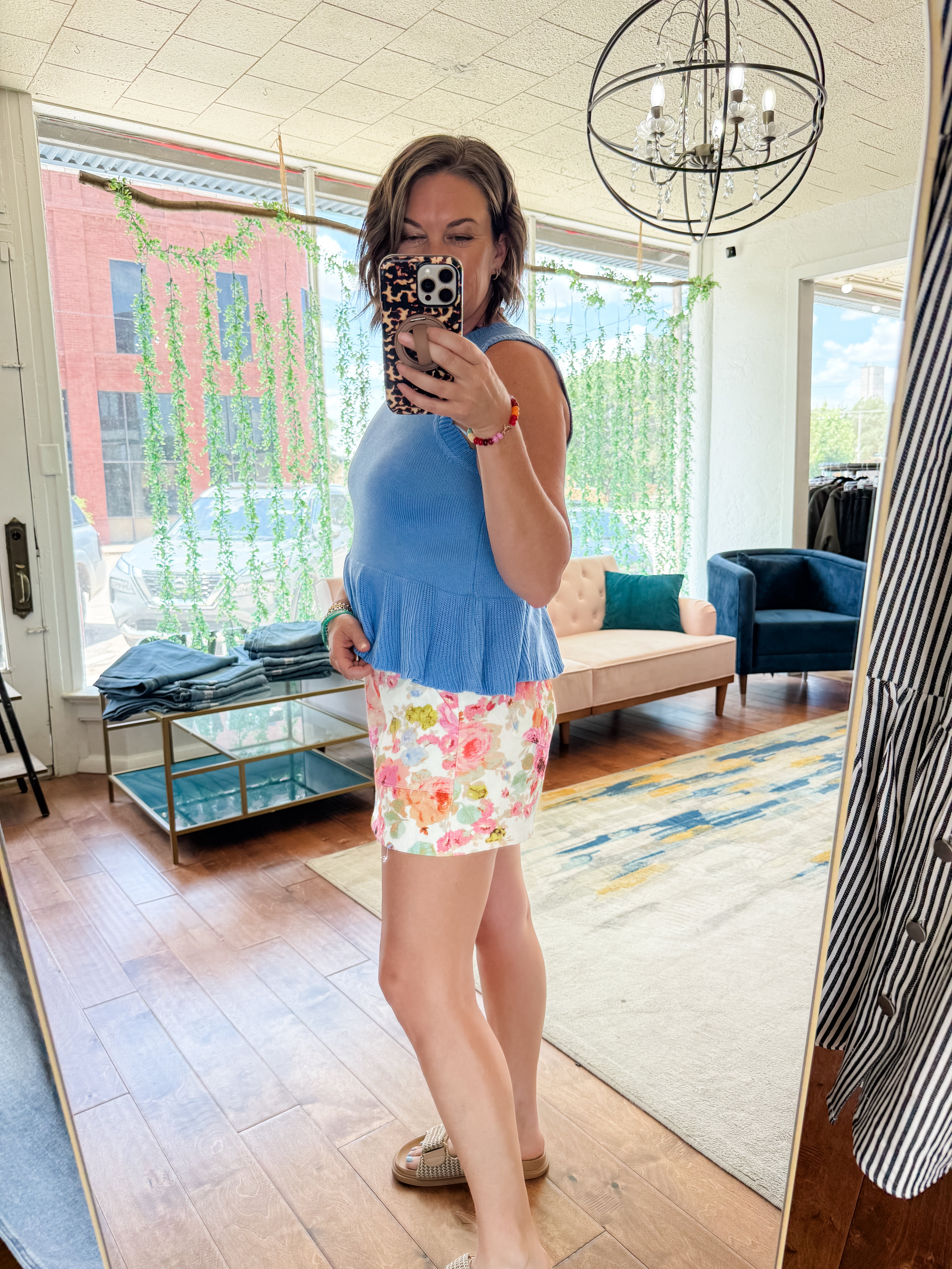 Watercolor Floral Skort